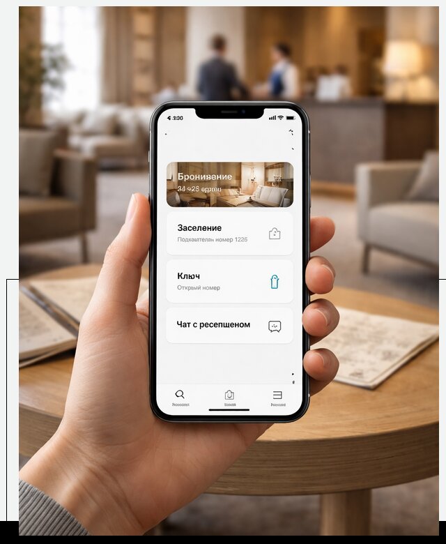 Мобильное приложение для гостей отеля в Находке, управление сервисом